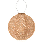 Solar Lampion Round - Lace Apricot - 30 cm