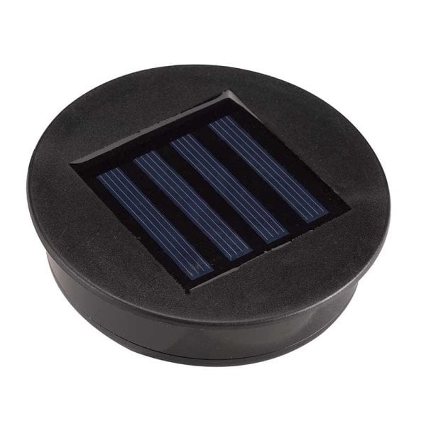 Solarpaneeltje rond met verlichting - 2 lichtfuncties - Inclusief batterij