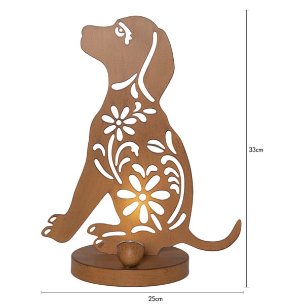 Solar Hond - Roestlook - 33 cm