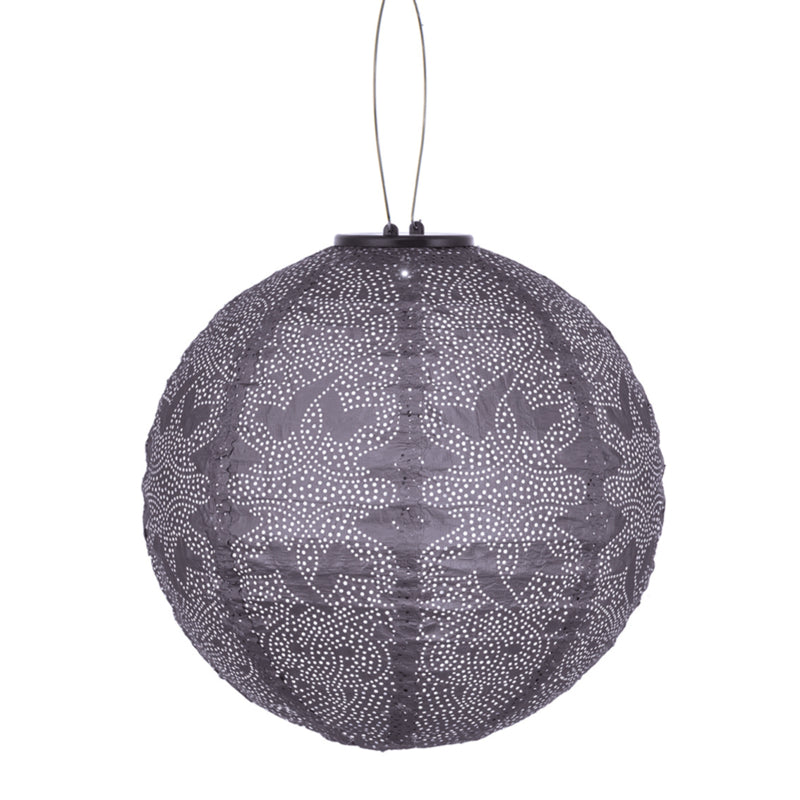 Solar Lampion Round - Marrakesh Mauve Purple - 30 cm