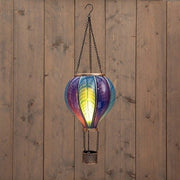 Solar Luchtballon met Vlameffect 24 LED – Blauw 62 cm