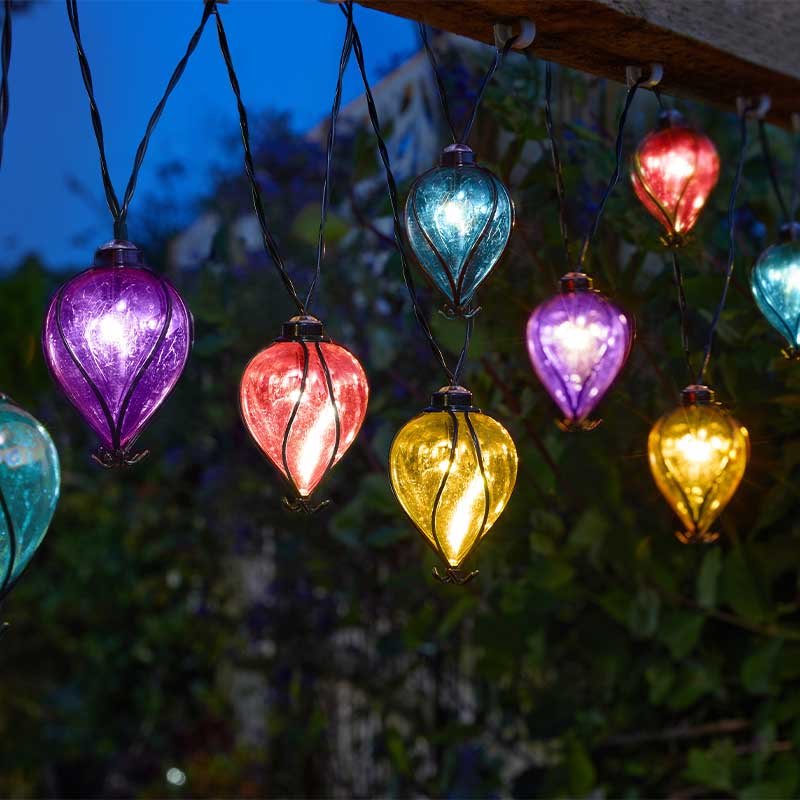 Guirlande Solaire Ballons Arc-en-ciel