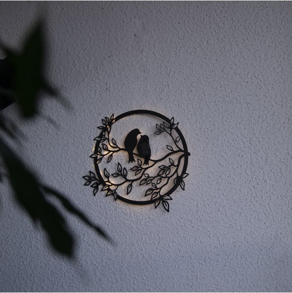 Solar LoveBirds - Wandlamp – 40 cm