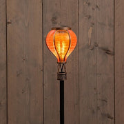 Solar Luchtballon op Steker met Vlameffect 12 LED – Geel/Oranje 57 cm