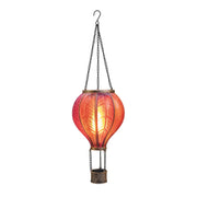 Solar Luchtballon met Vlameffect 20 LED – Roze 45 cm