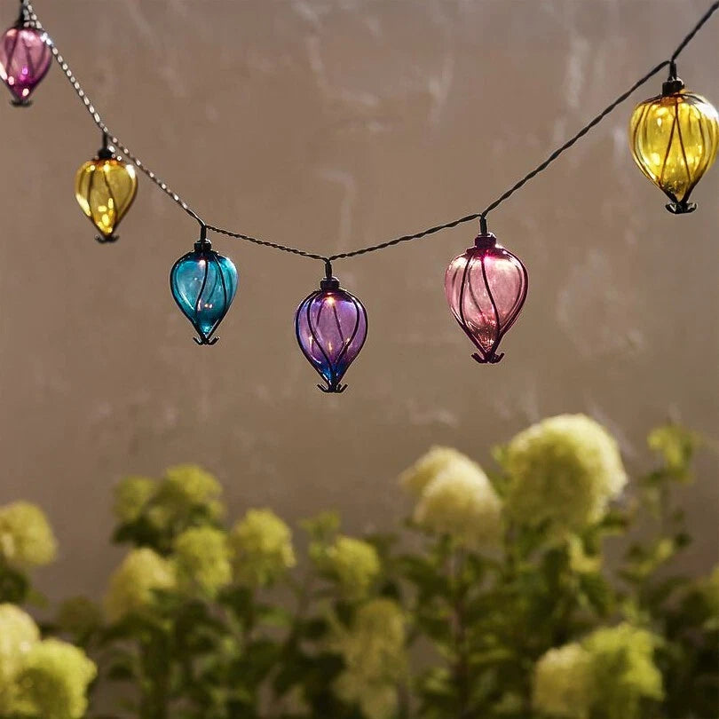 Guirlande Solaire Ballons Arc-en-ciel